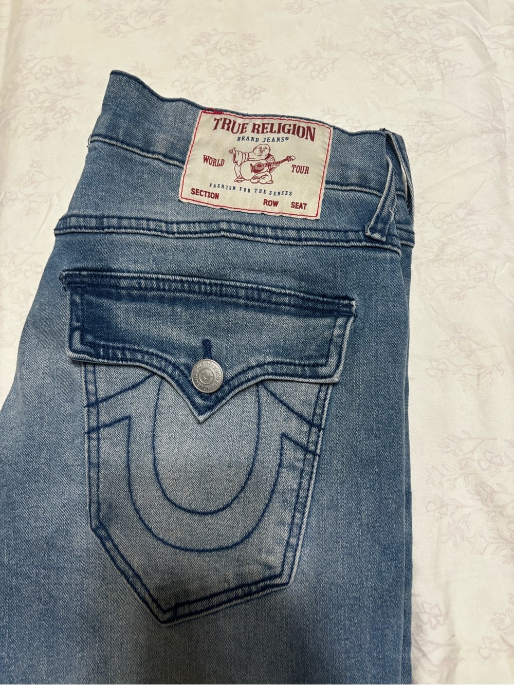 True Religion Women's Medium Blue Boot Cut Jeans
